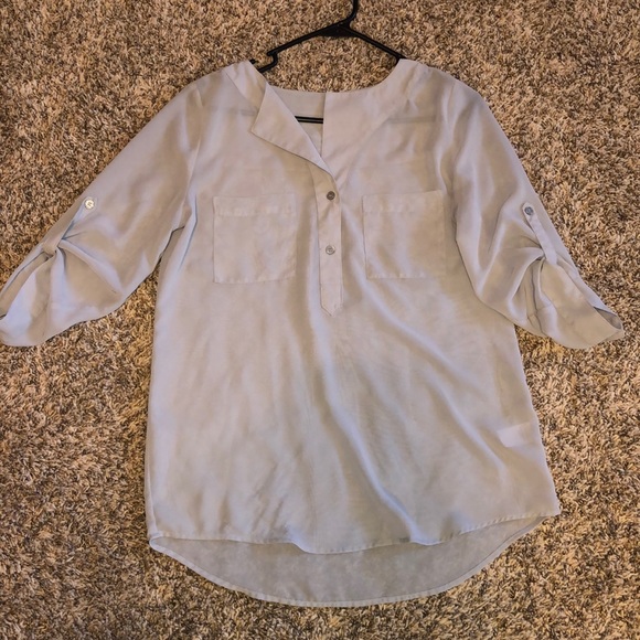 Maurices Light Grey Blouse - Picture 1 of 6